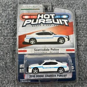 Greenlight 2010 Dodge Charger Pursuit Scottsdale Police White 1:64 Diecast Car
